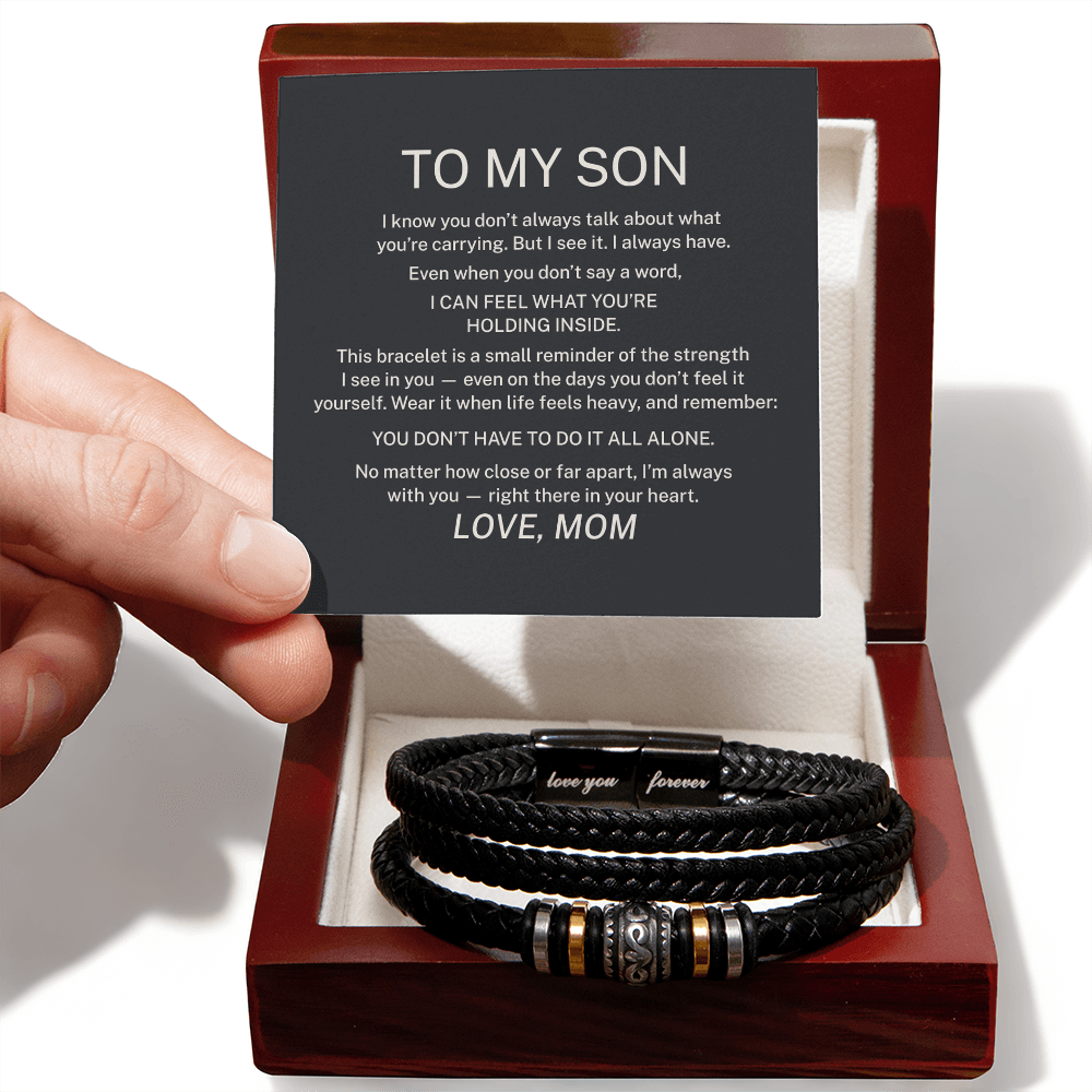 To My Son – I'm Always With You - Forever Love Bracelet (From Mom)