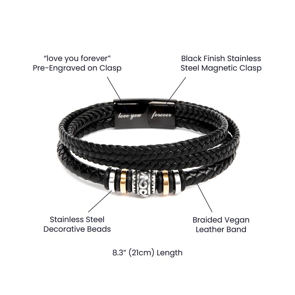 To My Son – I'm Always With You - Forever Love Bracelet (From Mom)